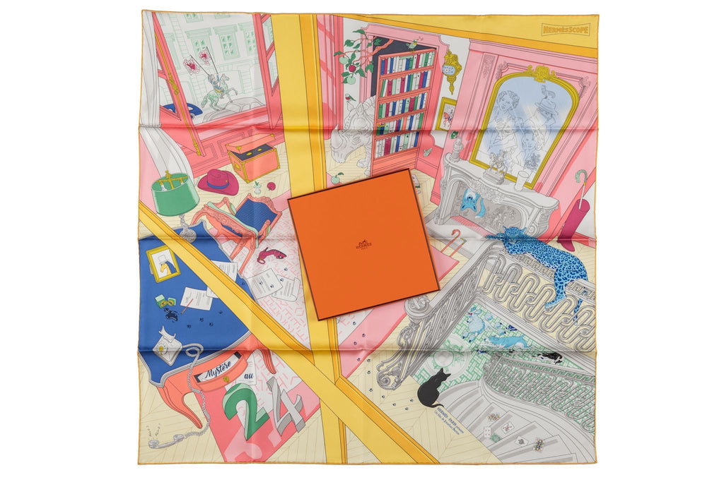 Hermès New âœMystère au 24âœ Silk Scarf