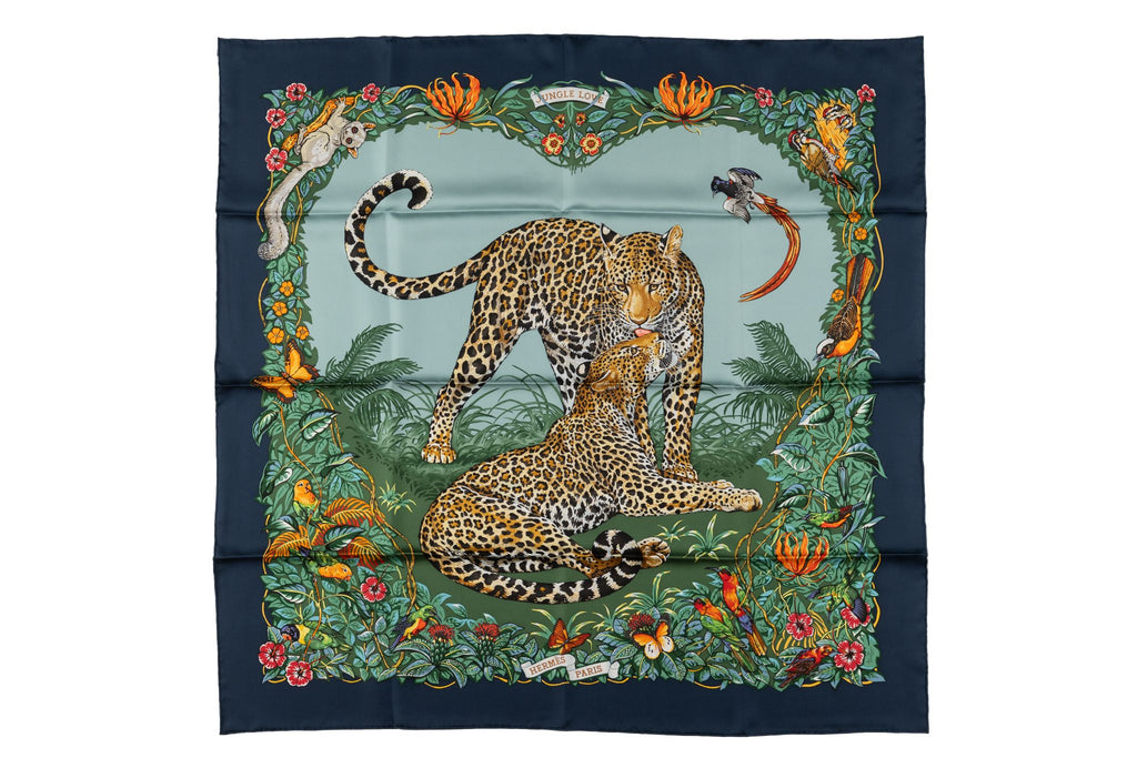 Hermès âœJungle Love" Silk Scarf