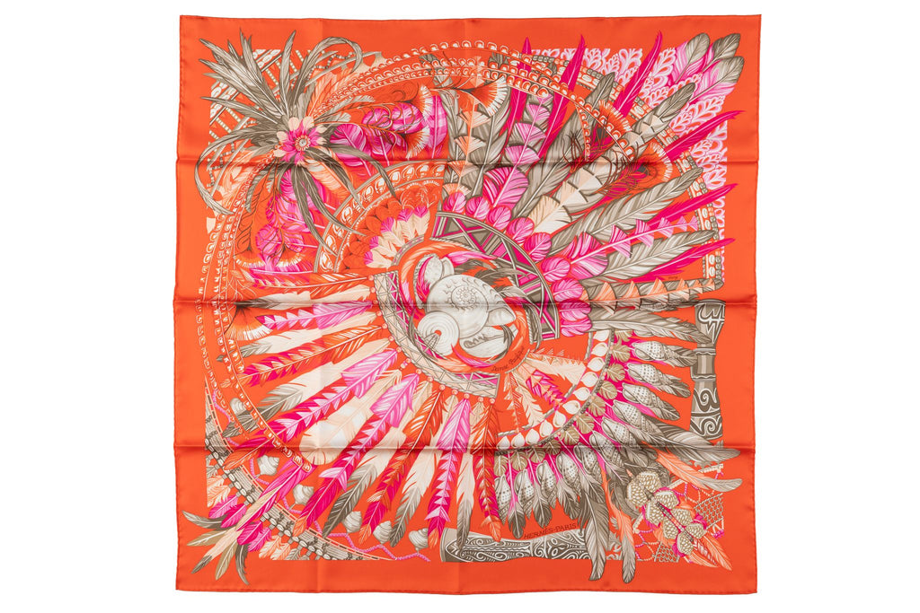 Hermès âœOrange Dance Pacifiqueâœ Scarf