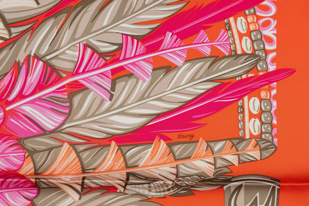 Hermès âœOrange Dance Pacifiqueâœ Scarf