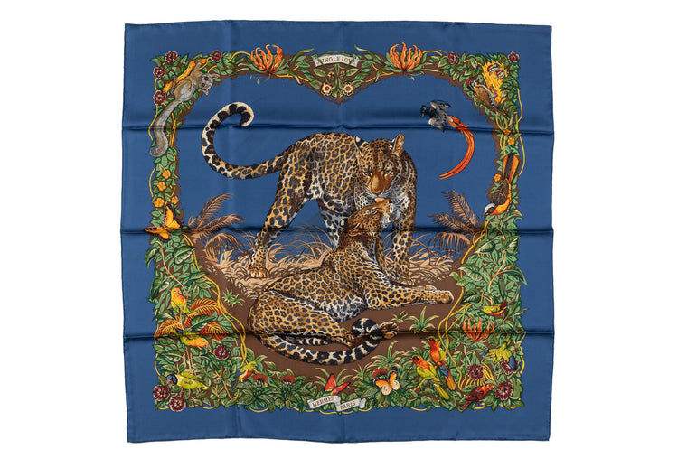 Hermès âœJungle Loveâœ Silk Scarf Dallet