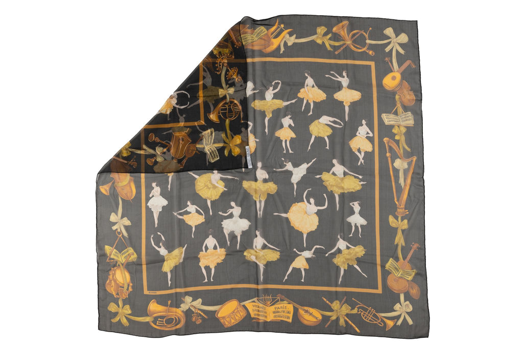 Hermès "La Danse" Silk Chiffon Scarf