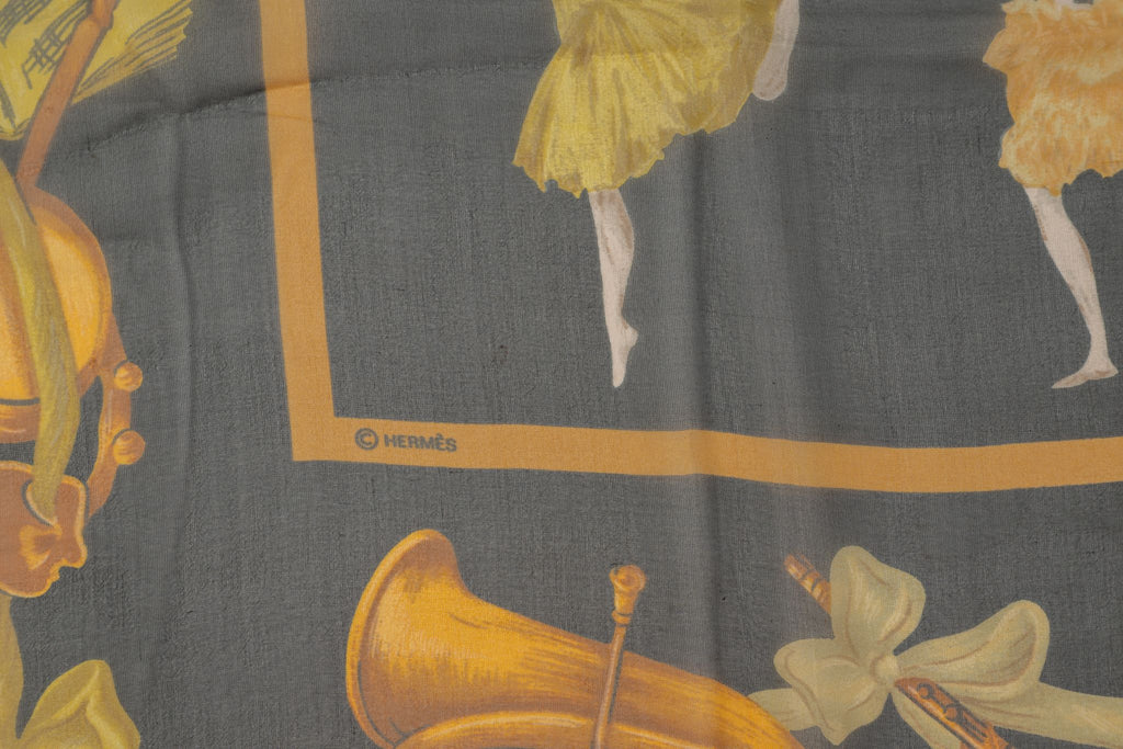 Hermès "La Danse" Silk Chiffon Scarf