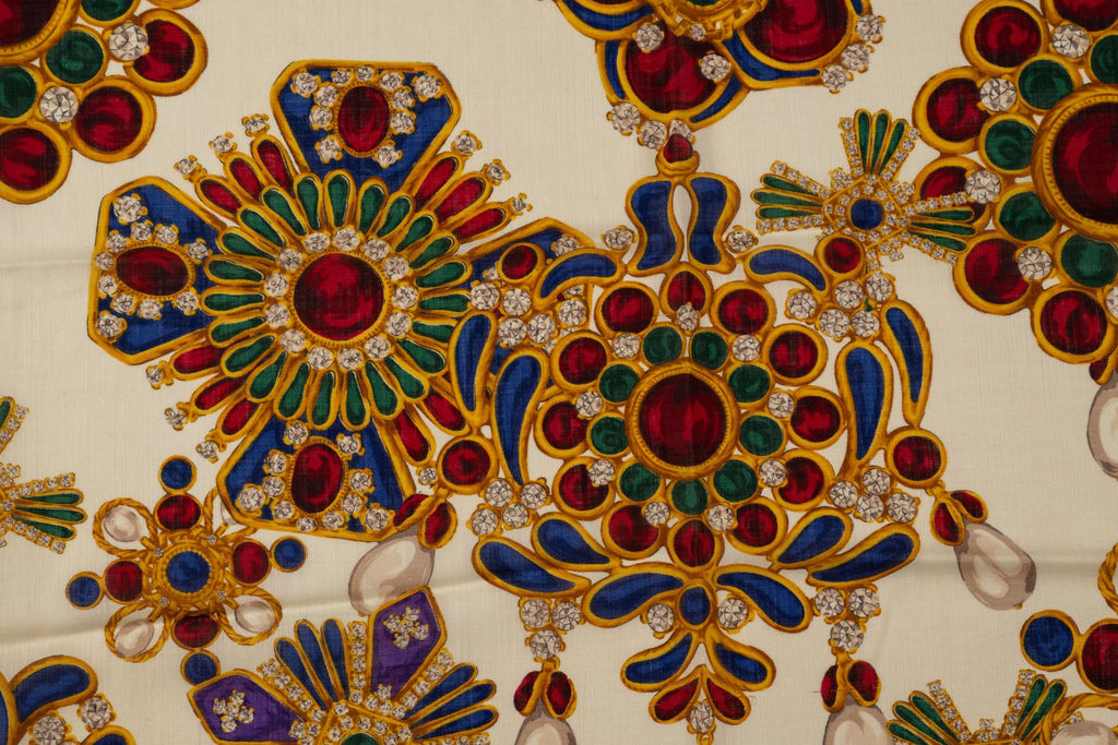 Chanel Gripoix Jewellery Wool Shawl