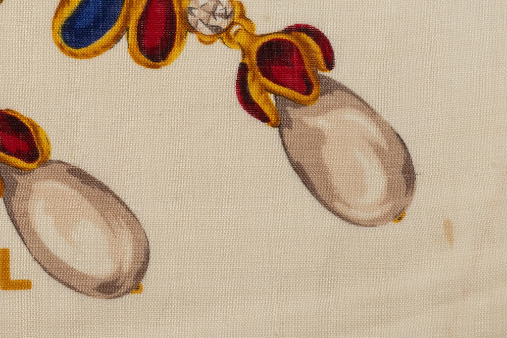 Chanel Gripoix Jewellery Wool Shawl