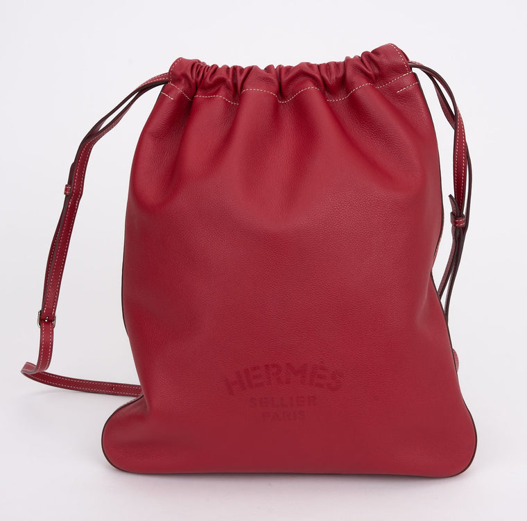 Hermès Bridado Red Backpack