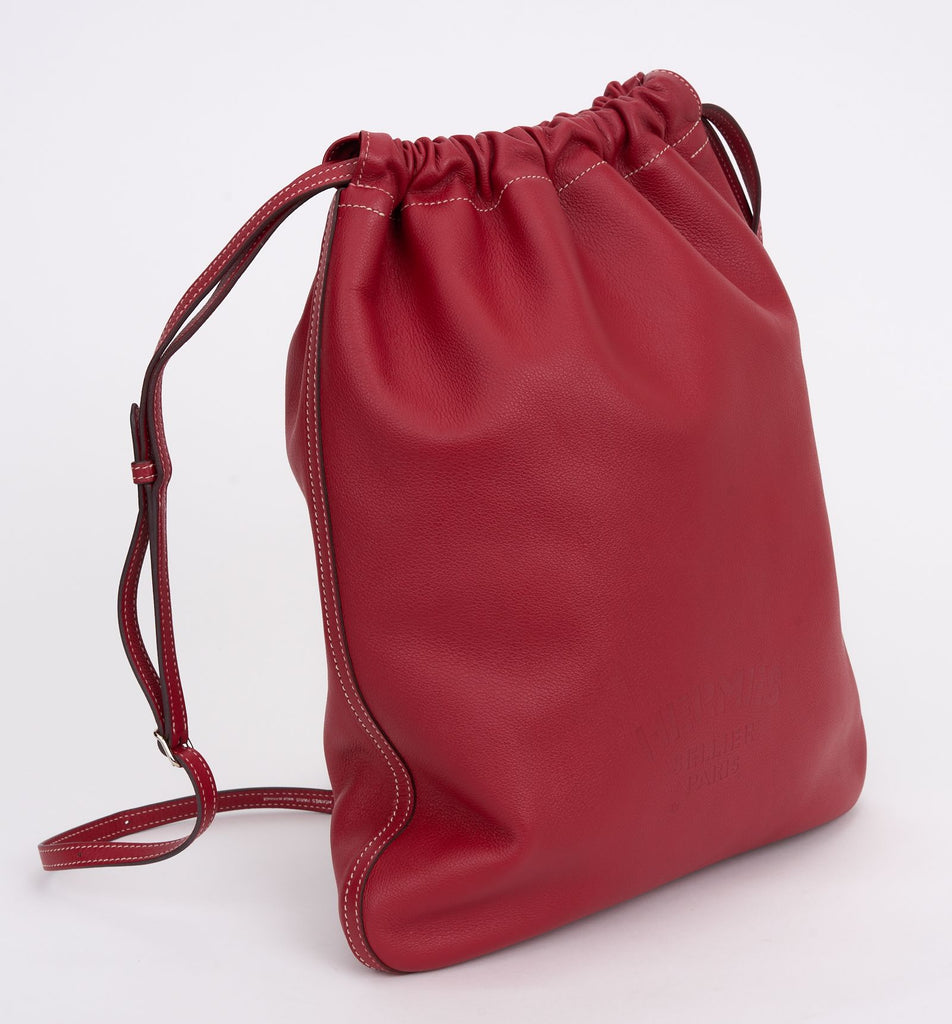 Hermès Bridado Red Backpack