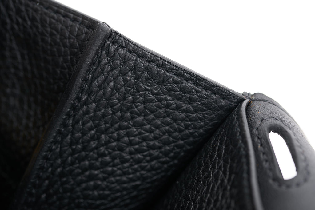Hermès Black Togo Halzan 31 Caban