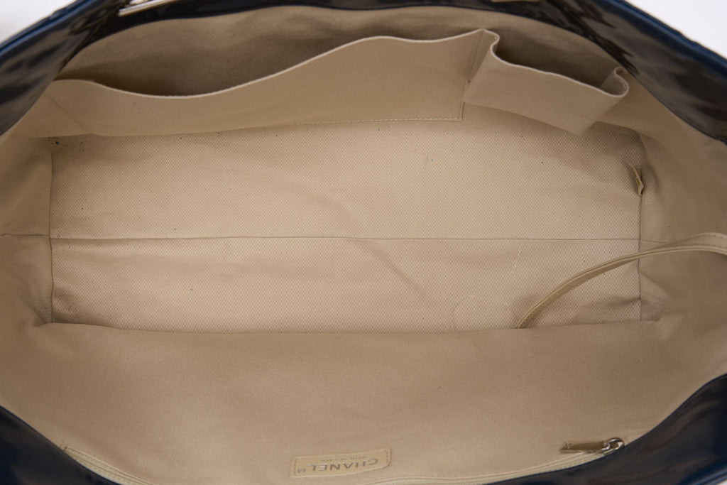 Chanel Navy Patent In the Business Tote