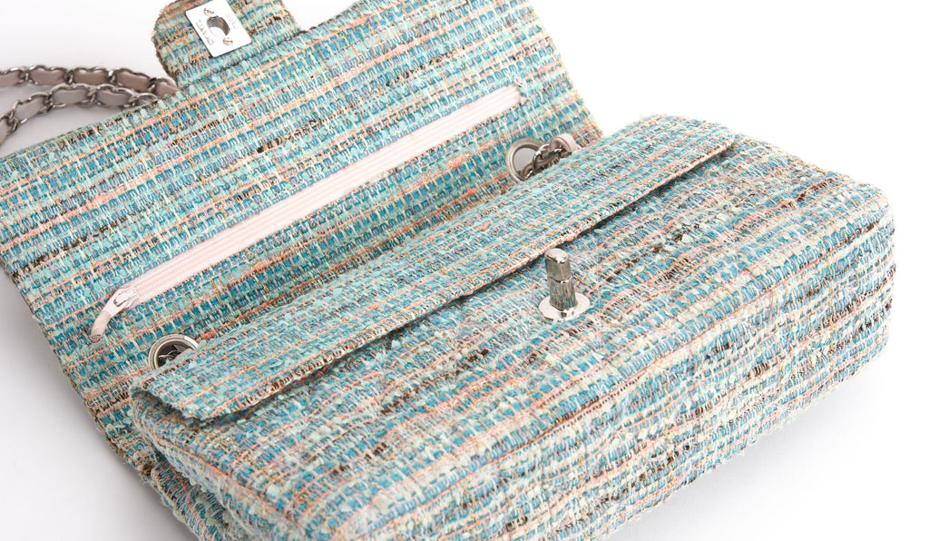 Chanel Classic Double Flap Quilted Tweed