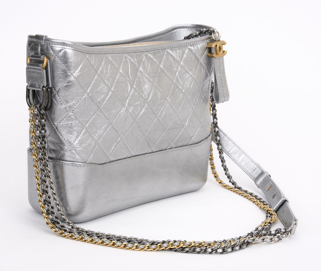 Chanel Metallic Aged Calfskin Gabrielle
