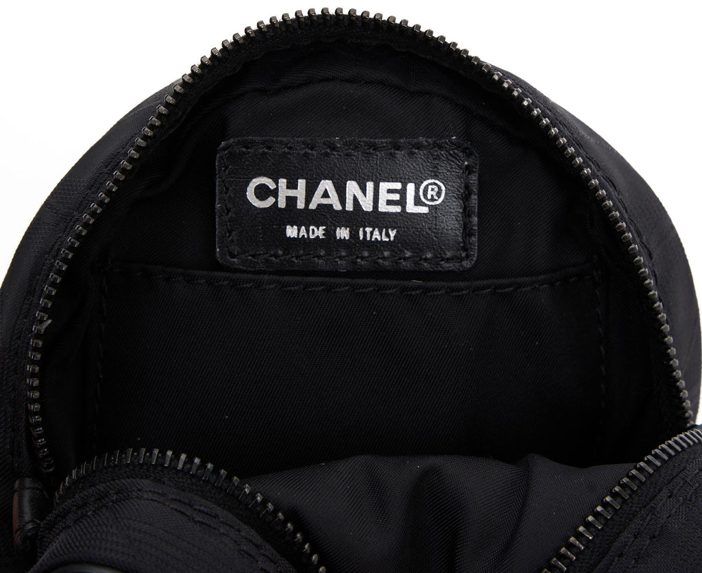 Chanel Travel Line Round Wristlet Nylon