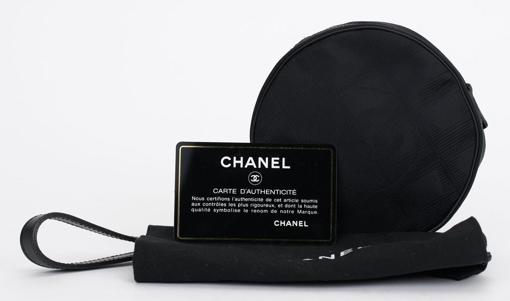 Chanel Travel Line Round Wristlet Nylon