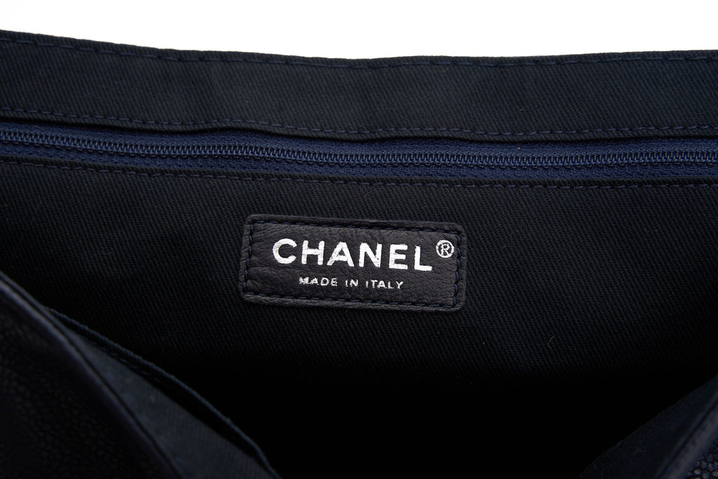Chanel Half Moon Blue Large Flap Bag