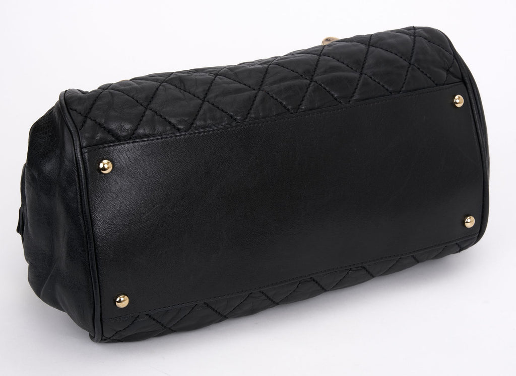 Chanel Black Quilted  Lady Braid Satchel