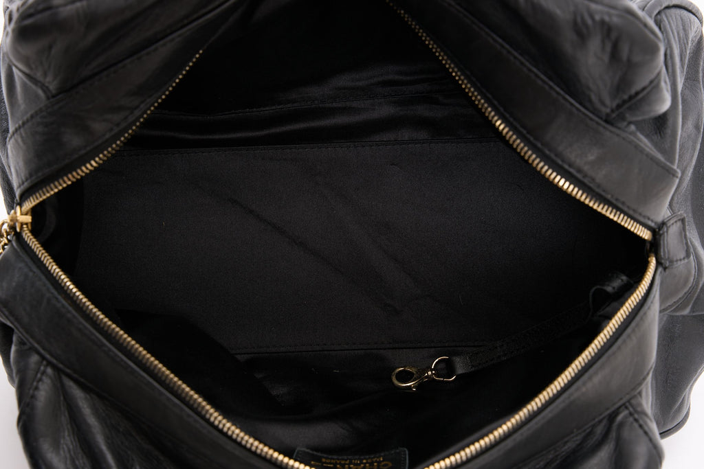 Chanel Black Quilted  Lady Braid Satchel