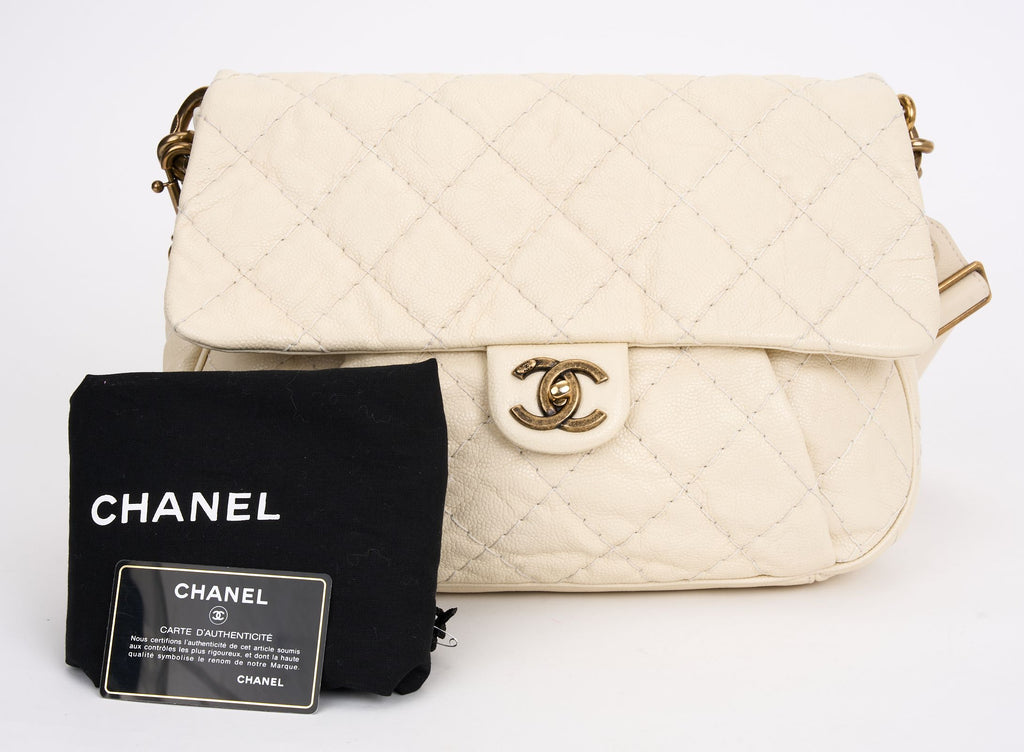 Chanel Coco Pleats Flap Messenger Bag