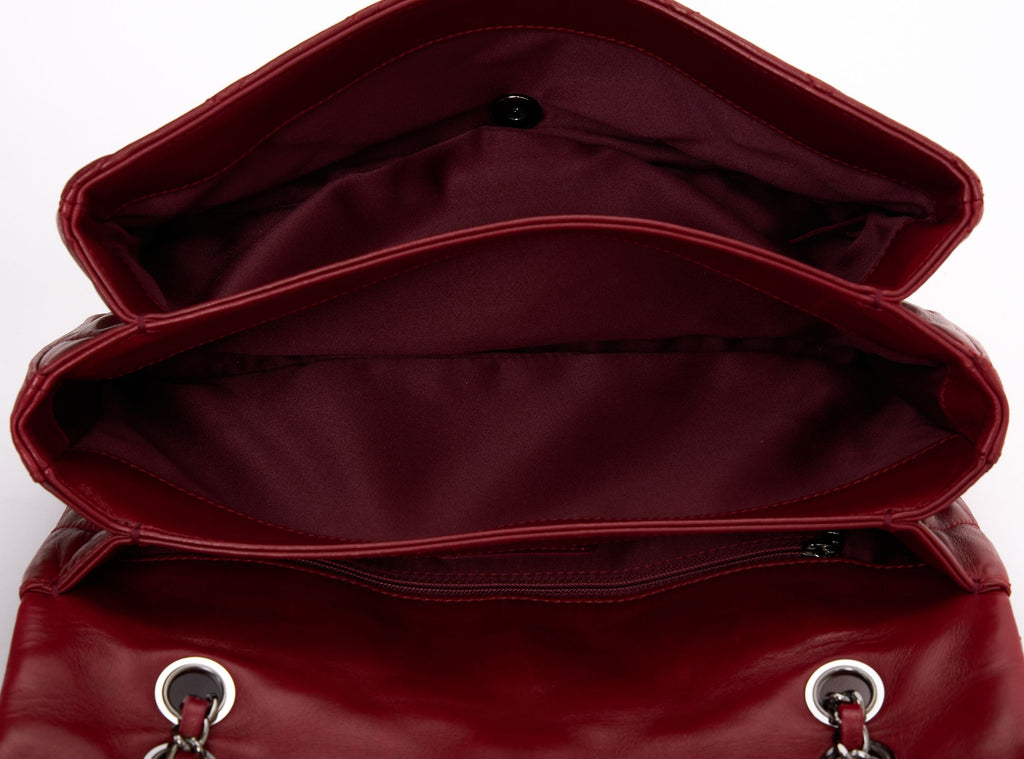 Chanel Red Maxi Accordion Flap Bag