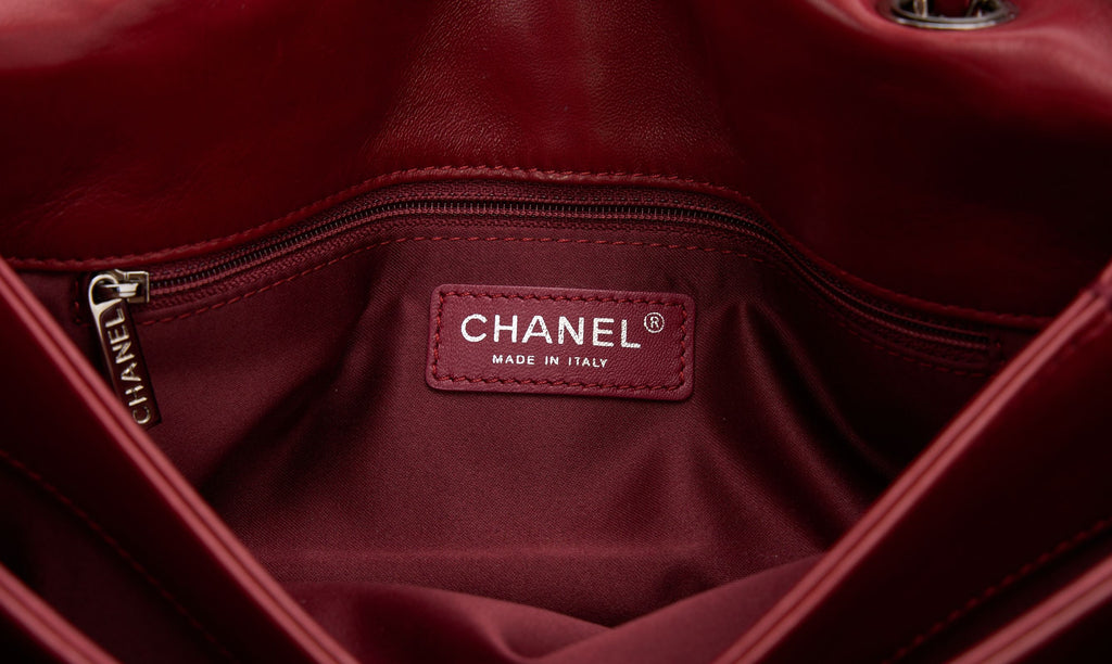 Chanel Red Maxi Accordion Flap Bag