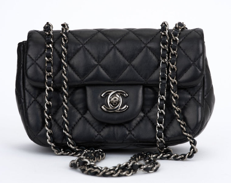 Chanel Black Quilted Mini Flap Bag