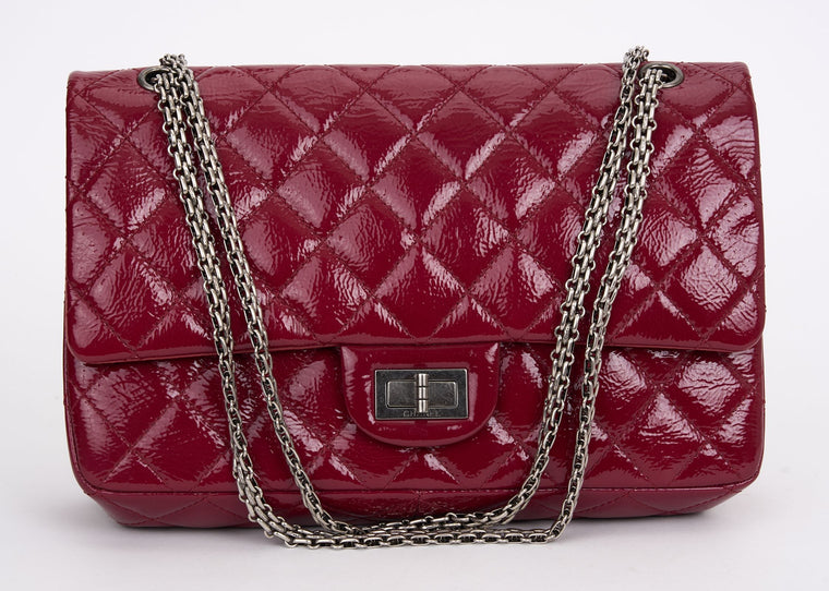 Chanel Patent Leather 2.55 Jumbo Reissue