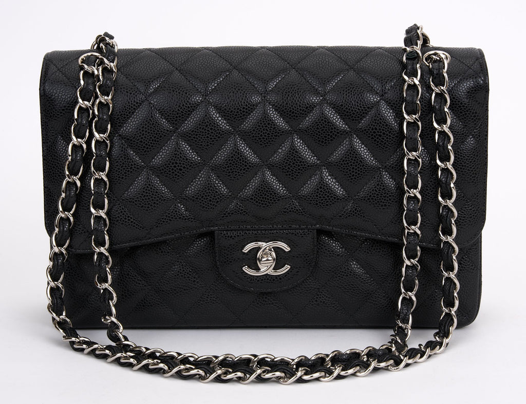 Chanel Jumbo Caviar Double Flap Bag