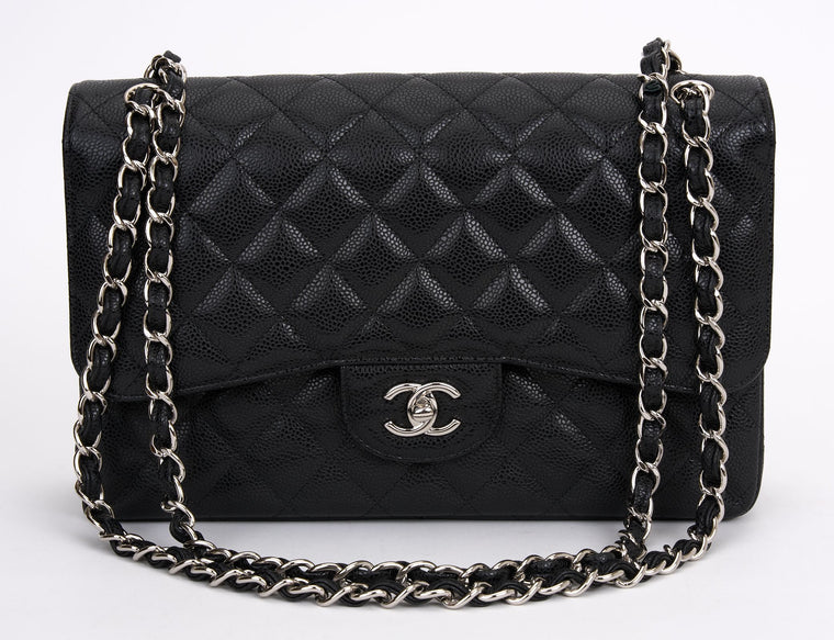 Chanel Jumbo Caviar Double Flap Bag