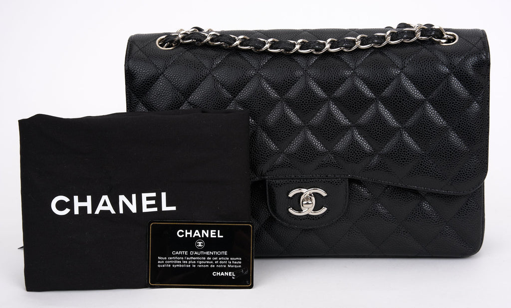 Chanel Jumbo Caviar Double Flap Bag