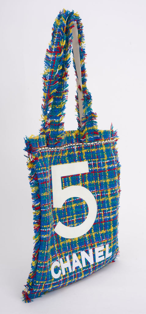 Chanel 5 Multicolor Tweed Tote