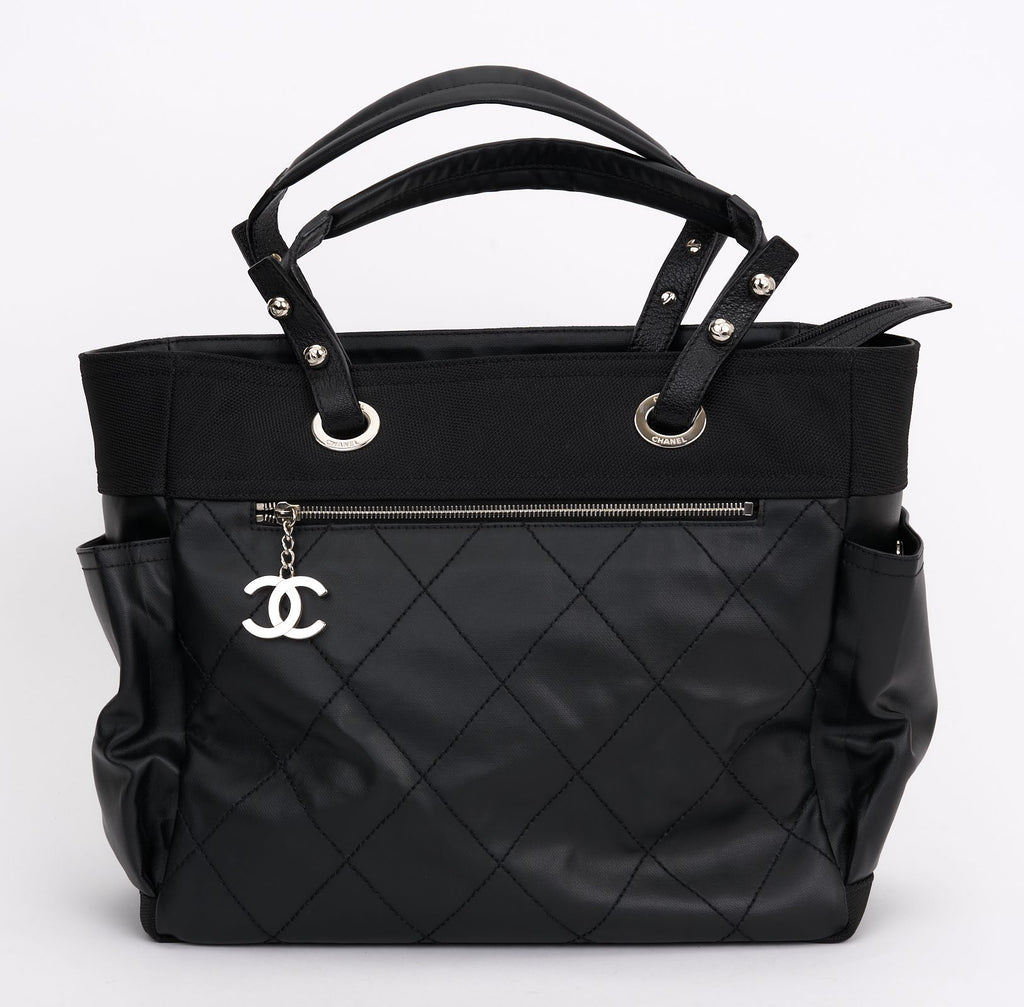 Chanel Black Quilted Paris Biarritz Tote