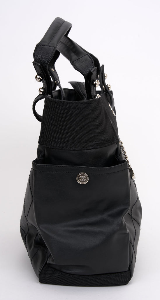 Chanel Black Quilted Paris Biarritz Tote
