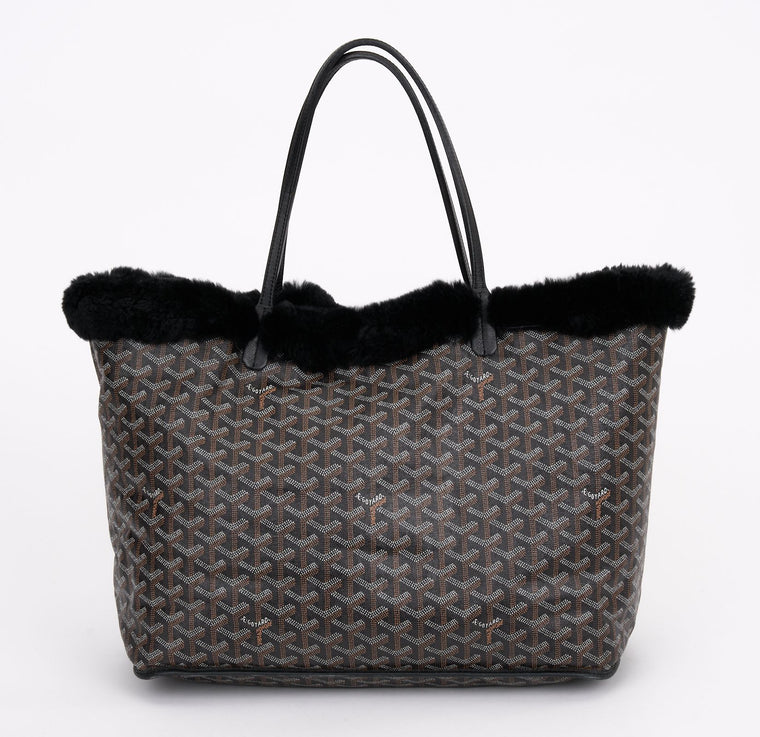 Goyard Black Lim. Ed. Fur Lined Tote