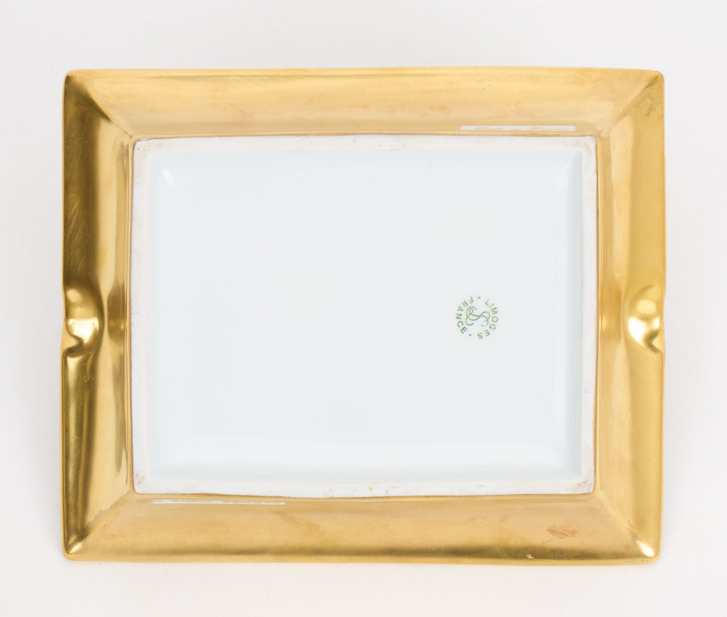 Hermès Bird Porcelain Yellow Ashtray