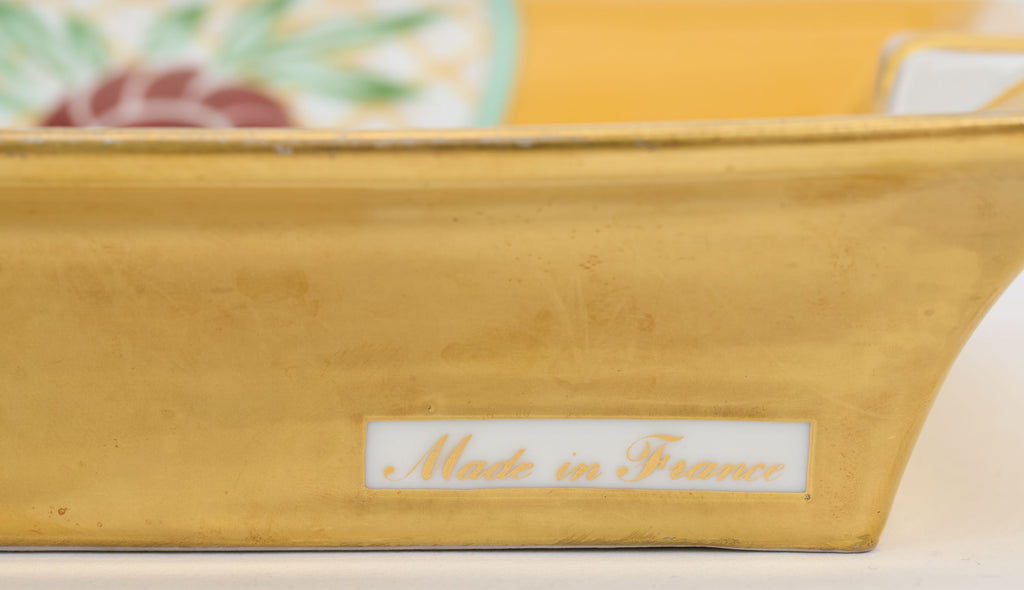 Hermès Bird Porcelain Yellow Ashtray