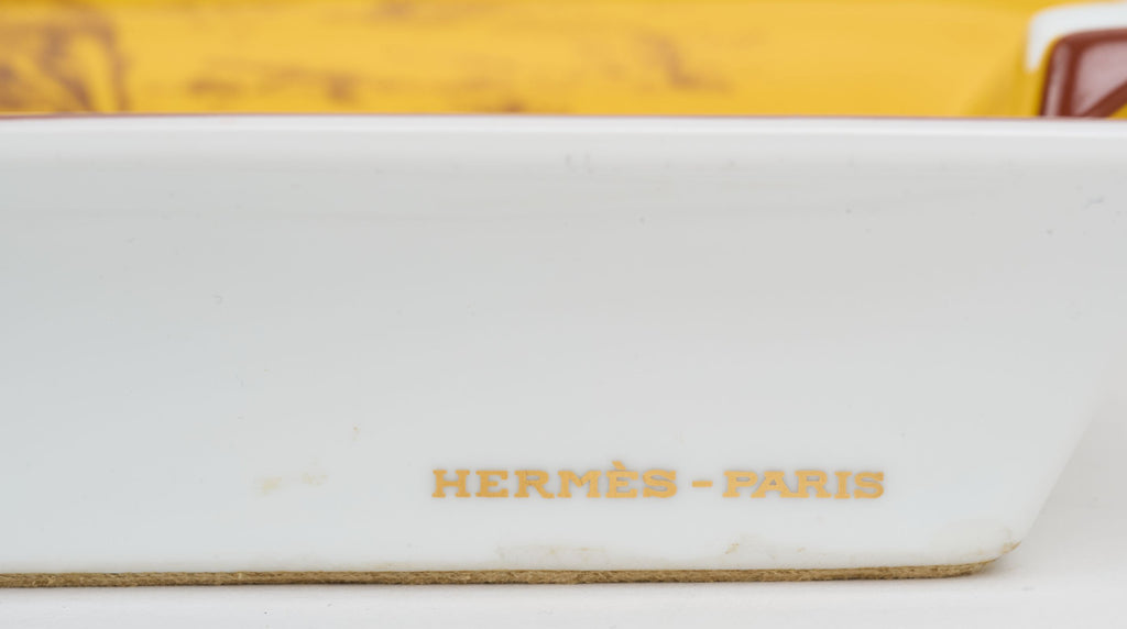 Hermès Sealyham Terrier PorcelainAshtray