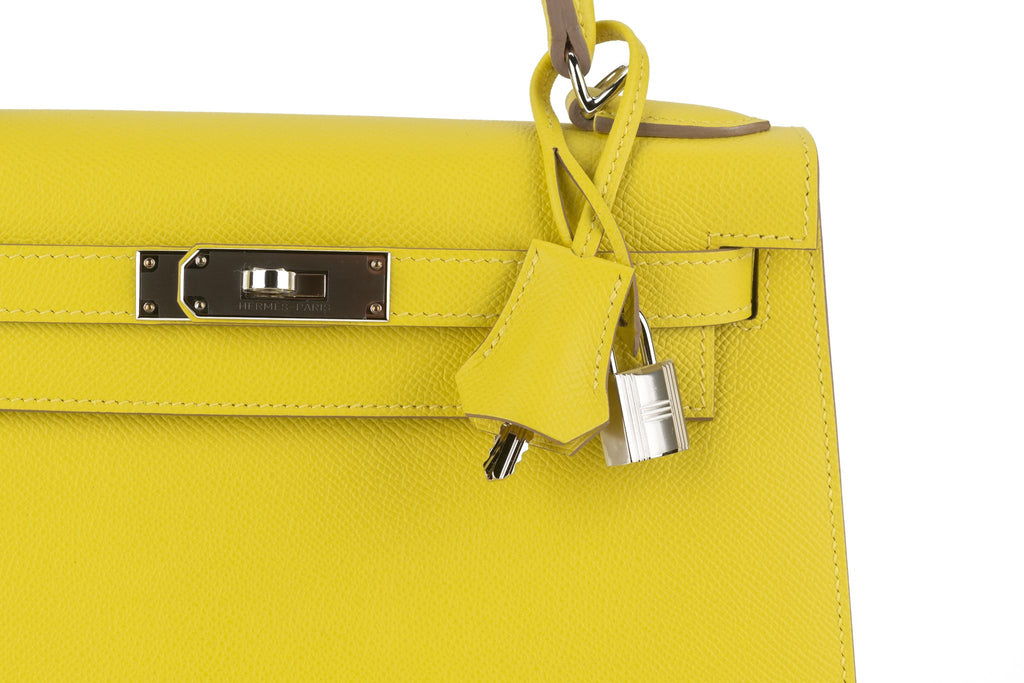 Hermès New Kelly 28 Sellier Epsom Lime