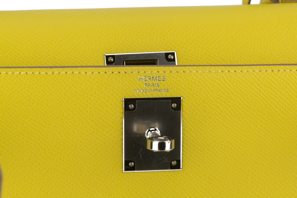 Hermès New Kelly 28 Sellier Epsom Lime
