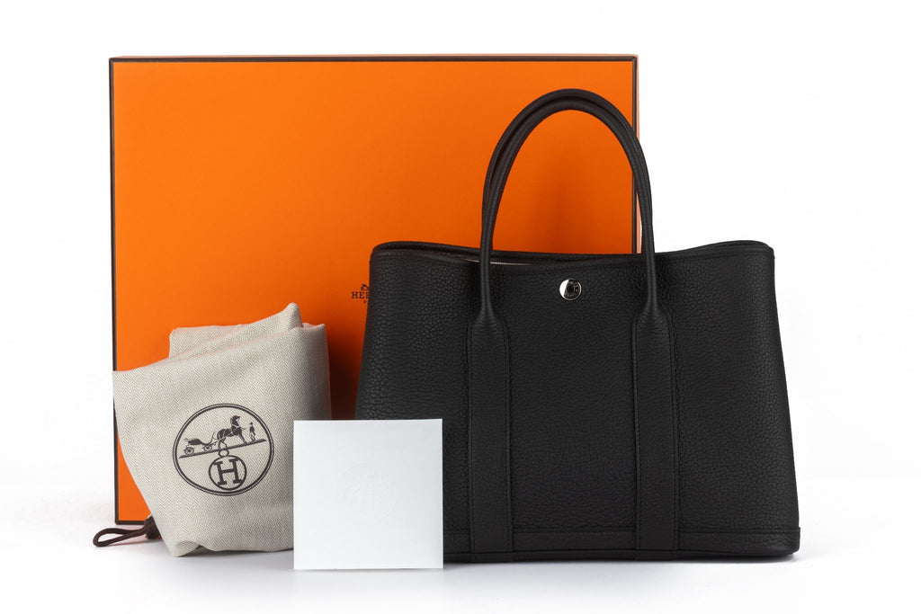 Hermès New Garden Party PM Black Negonda