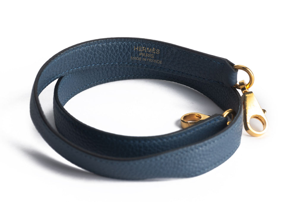 Hermès Blue Brighton Kelly Retourne 40