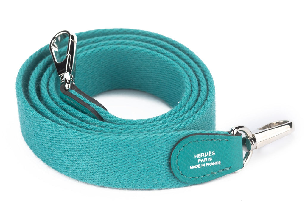 Hermès Mini Evelyne Blue Paon Epsom