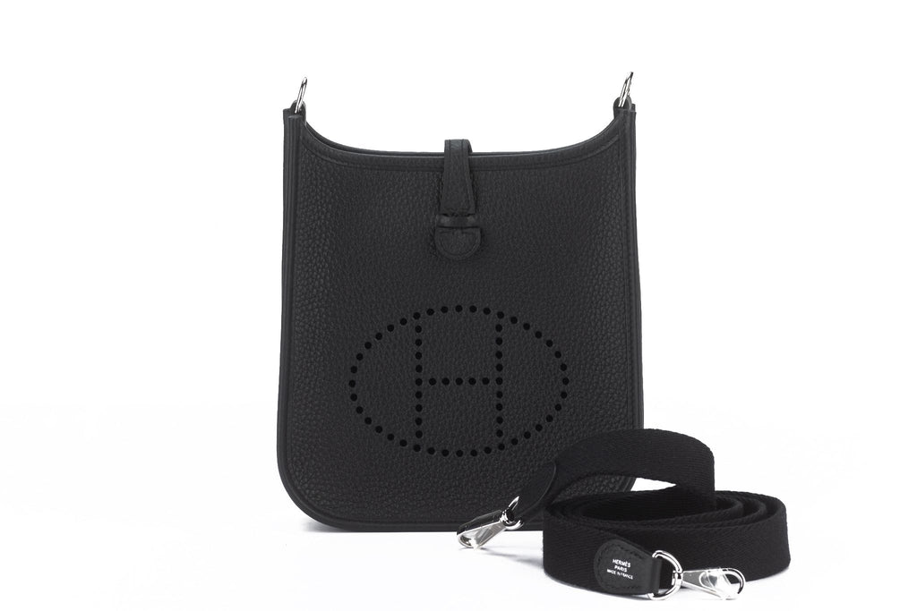 Hermès New Black Mini Evelyne Clemence