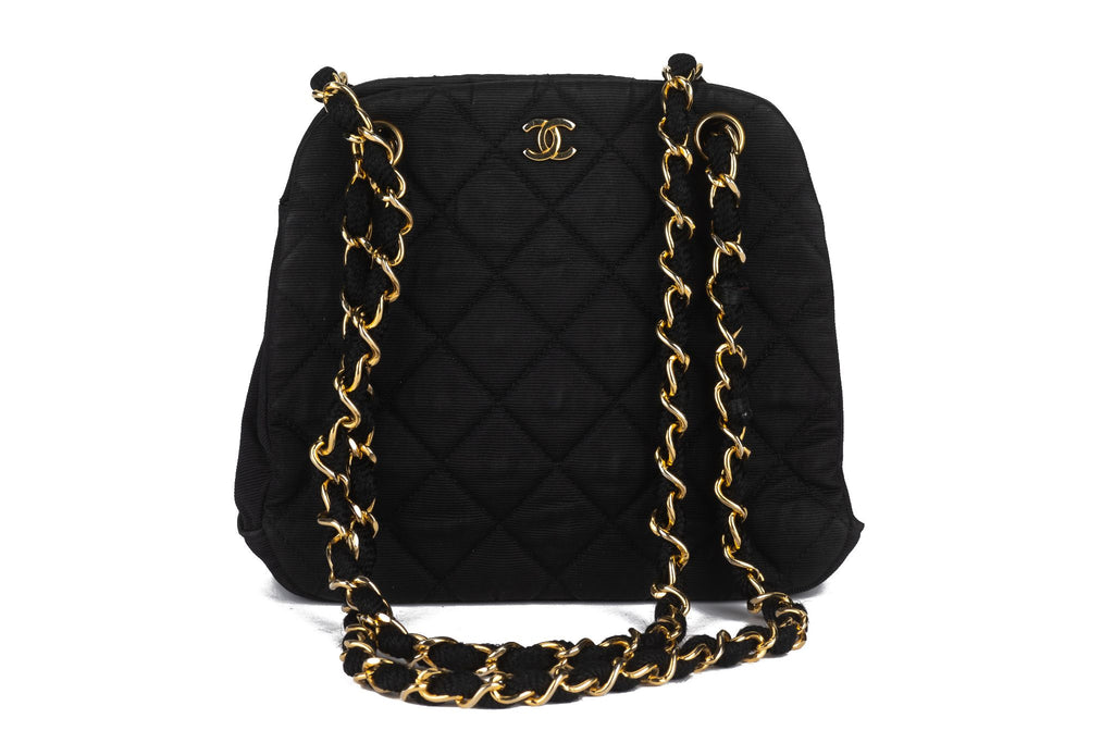 Chanel Vintage Black Chain Shoulder Bag