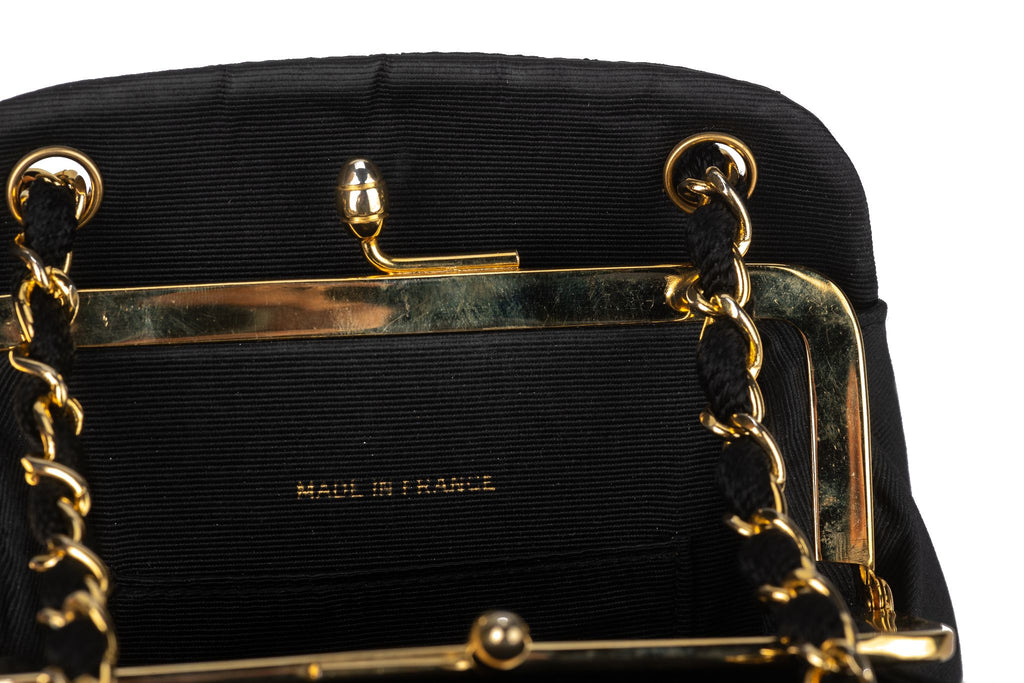 Chanel Vintage Black Chain Shoulder Bag