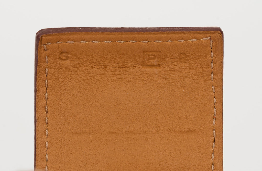 Hermès Orange Swift CDC Gold Bracelet