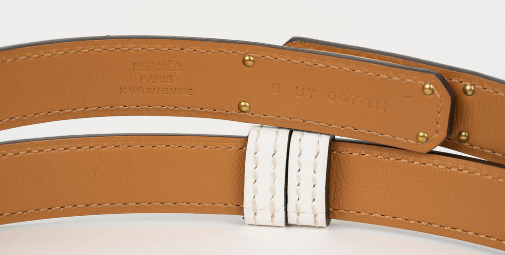 Hermès New Kelly 18 White Rose Gold