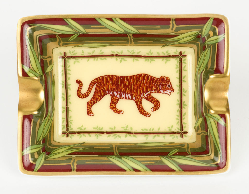 Hermès 4 Mini Jungle Porcelain Ashtrays
