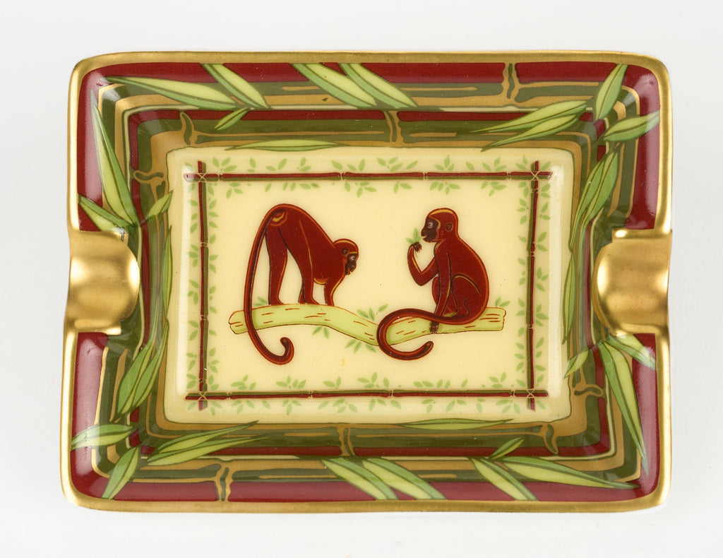 Hermès 4 Mini Jungle Porcelain Ashtrays