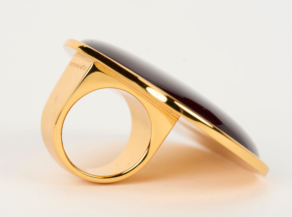 Dries Van Noten Oversize Red Ring W/Box