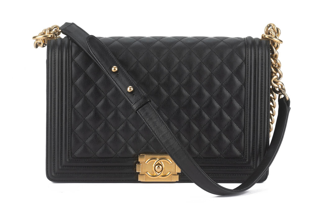 Chanel Quilted Calfskin Large Boy Flap