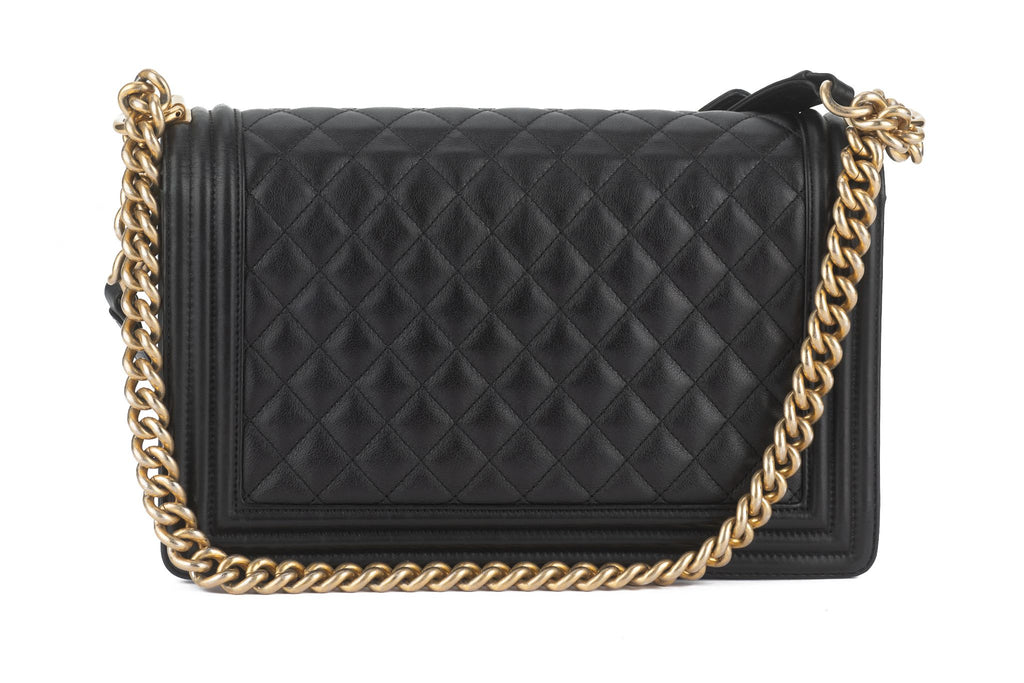 Chanel Quilted Calfskin Large Boy Flap